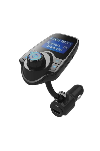 Magicvoice T10 Led Ekran USB-TF-Bluetooth Destekli 2.1 Amper Fm Transmitter