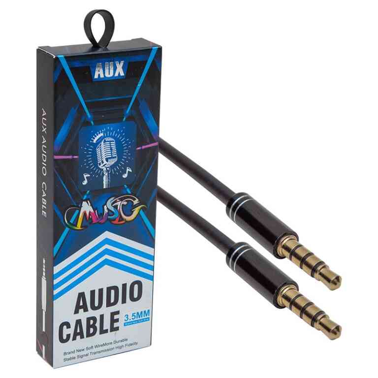 3.5 Mm Erkek/Erkek 4 Boğumlu Stereo Aux Kablo