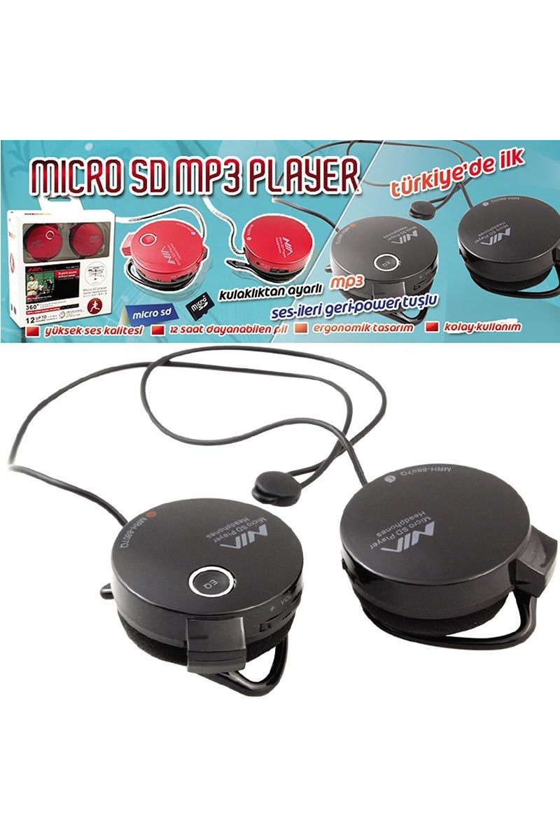 Micro SD Mp3 - Kulaklık WMA MH-8807Q