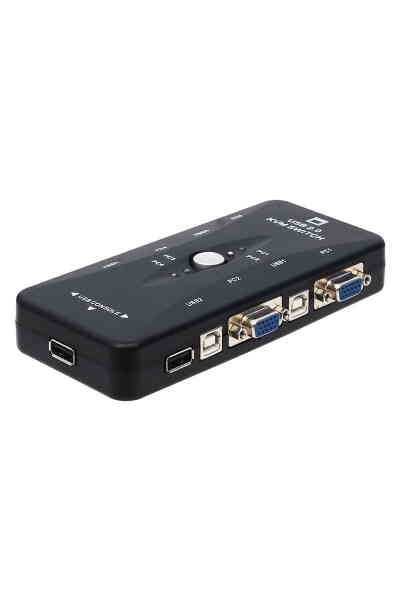 4 Port Kablolu Usb Manuel Kwm Switch