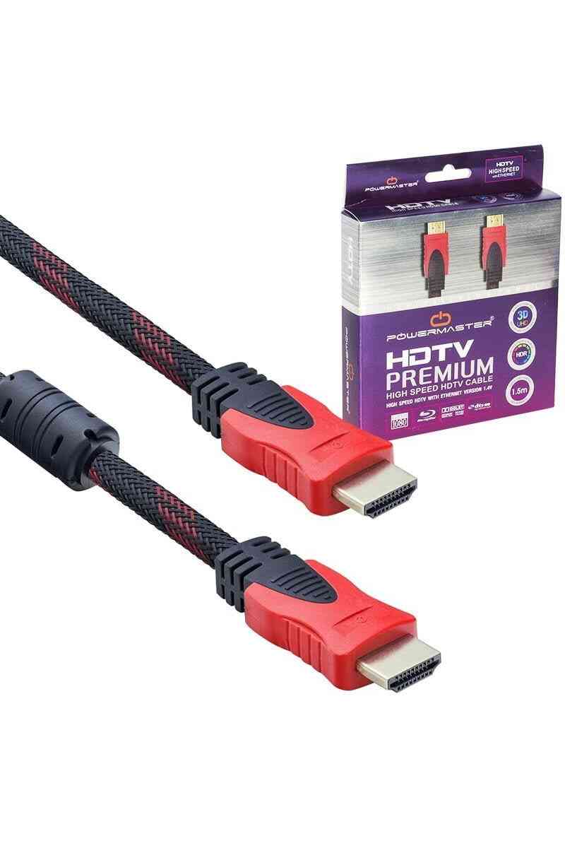 Powermaster HDMI Kablo 1.5 Metre Örgülü