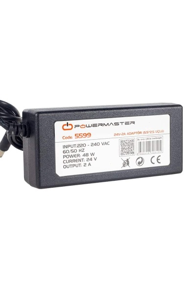 24V-2A Adaptör 5.5-2.5 Uçlu