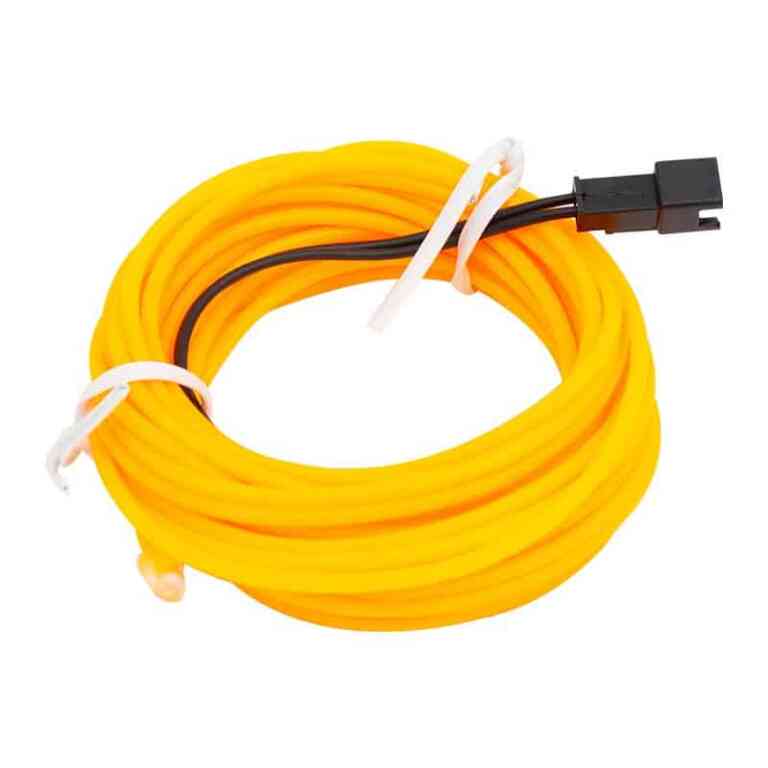 Powermaster 5 Metre 5 Volt USB Adaptörlü Neon Sarı İp Aydınlatma PM-6081